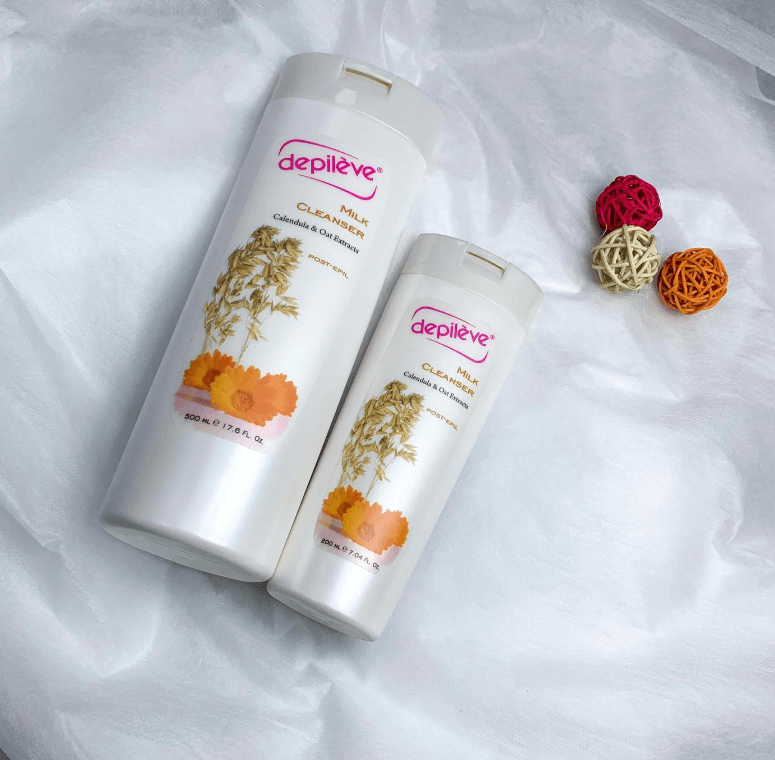 Молочко для снятия остатков воска с кожи Нежное молочко с экстрактами календулы и овса. Удаляет остатки воска,  200мл