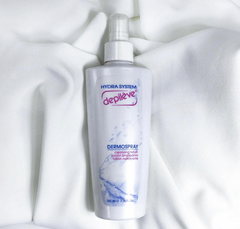 Dermo Spray – обеззараживающее средство, применяемое перед парафинотерапией.