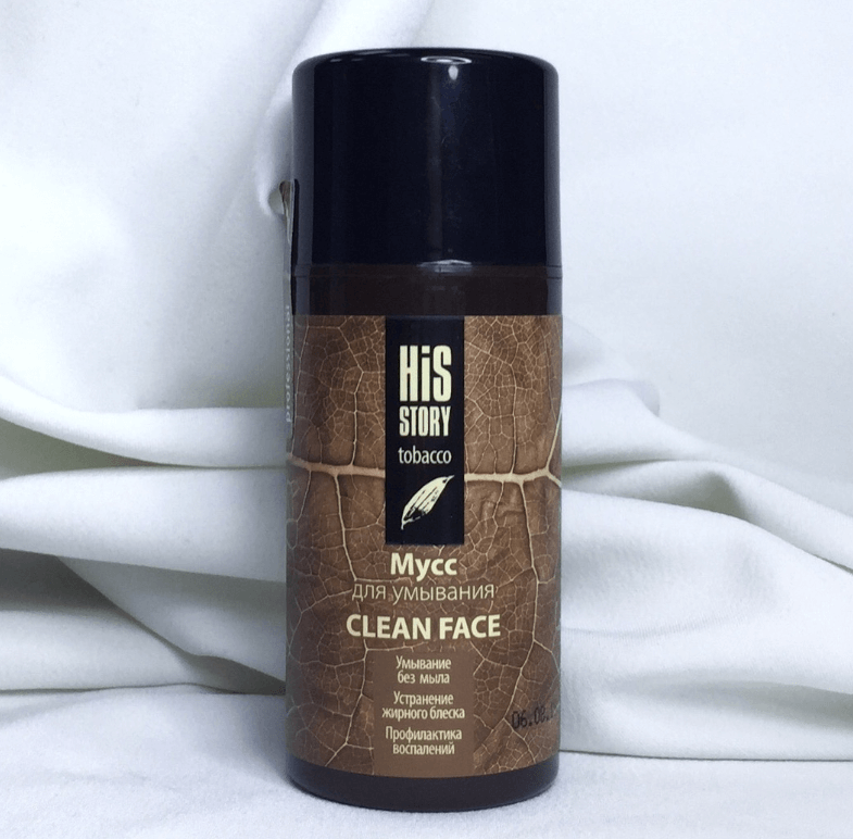 Мусс для умывания Clean Face от His Story Tobacco – идеальное средство для ежедневного очищения мужской кожи