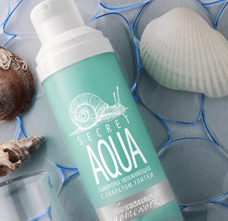 Сыворотка увлажняющая с секретом улитки «Secret Aqua» Комплекс активных компонентов: гиалуроновой кислоты, мочевины,