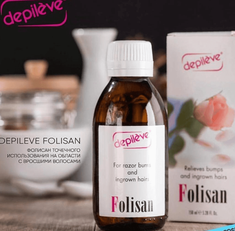 Фолисан средство против вростания волос 150 мл Эффективное средство для профилактики вросших волос.