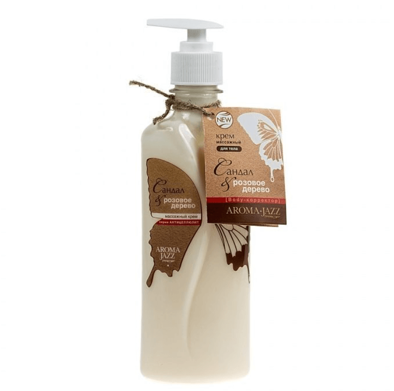 Массажный крем "Сандал & Розовое дерево" Способствует моделированию силуэта, обладает ярко выраженным антицеллюлитным действием.
