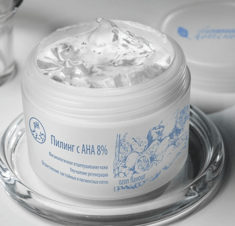 Препарат в виде геля для проведения в домашних условиях химического пилинга фруктовыми кислотами