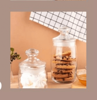 Стеклянная банка с крышкой Pasabahce большая 1 шт