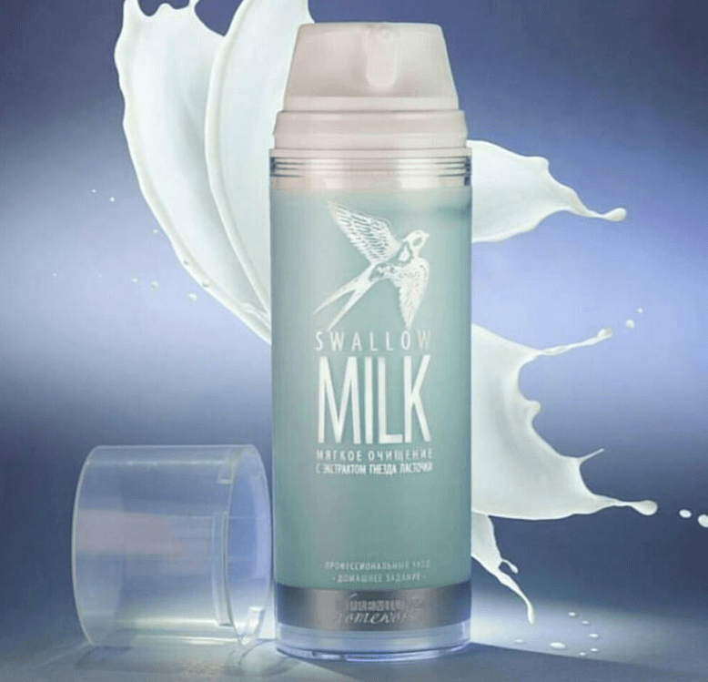 Мягкое очищение с экстрактом гнезда ласточки «Swallow Milk» Линия: PREMIUM Homework