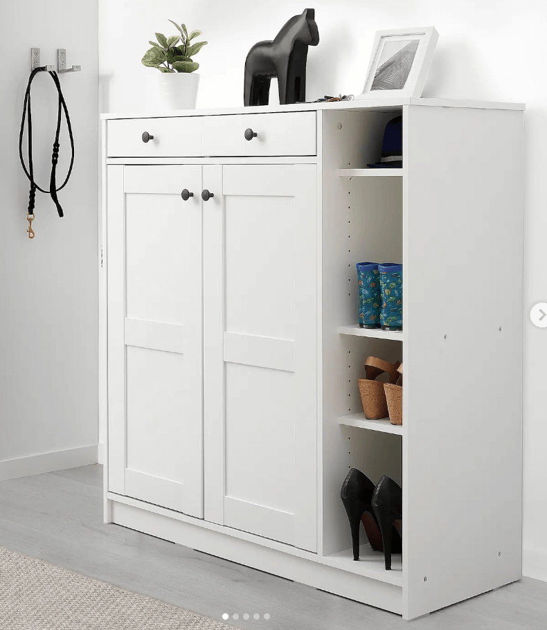 Обувной шкаф цвет белый