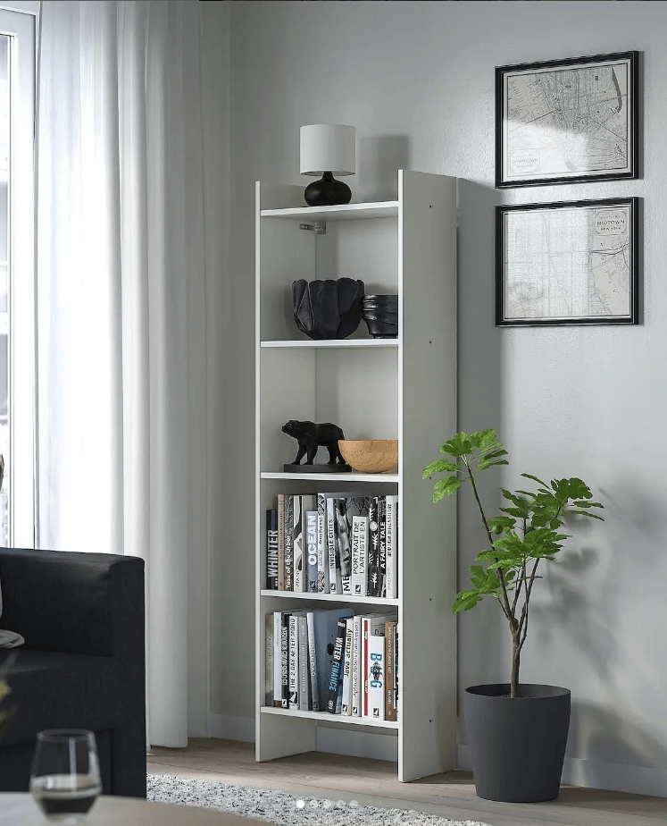 Стеллаж БАГГЕБО цвет белый