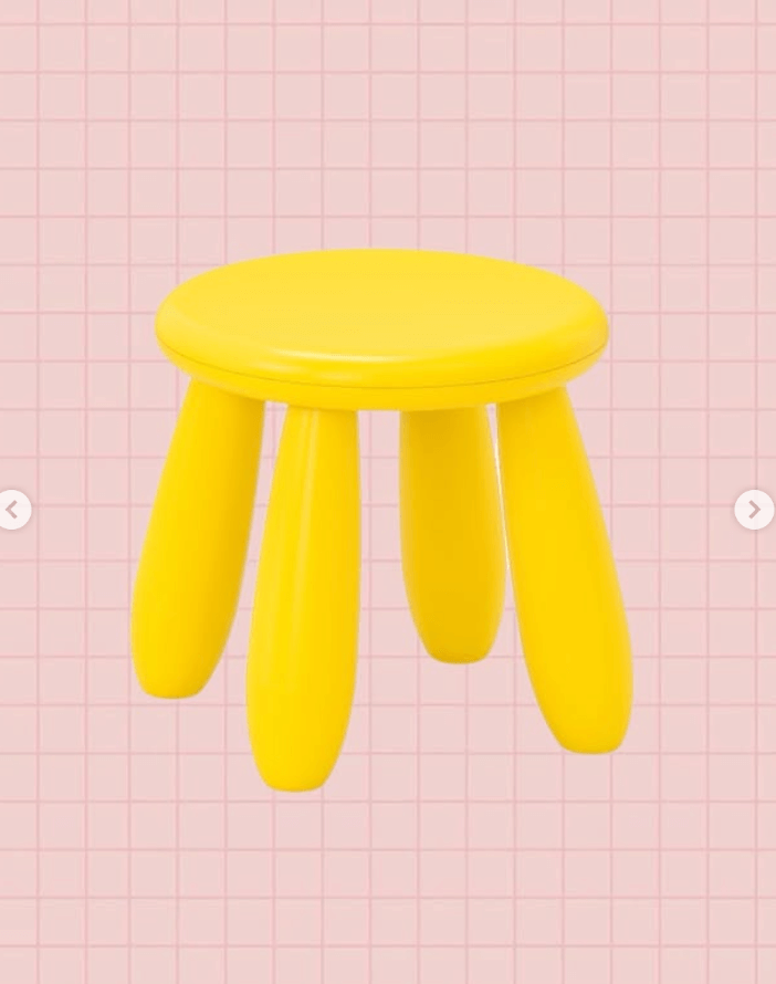 Детский табурет из серии МАММУТ желтый