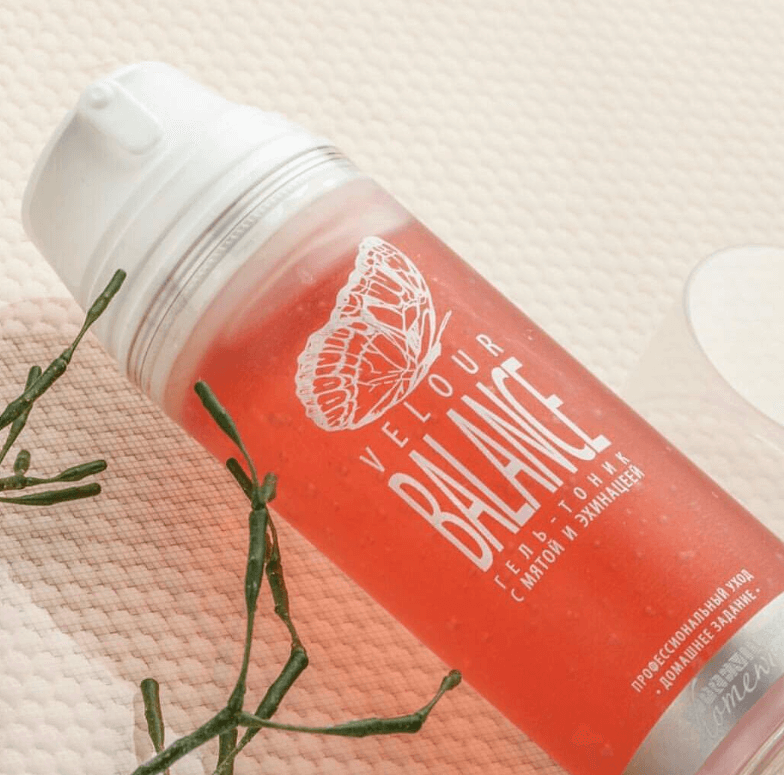 Гель-тоник с мятой и ­эхинацеей «Velour Bal­ance».