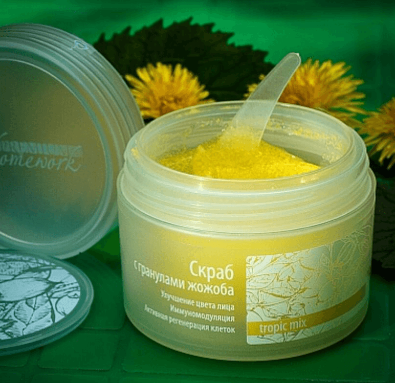 Скраб с гранулами жожоба, 100 мл Средство для комфортного глубокого очищения кожи