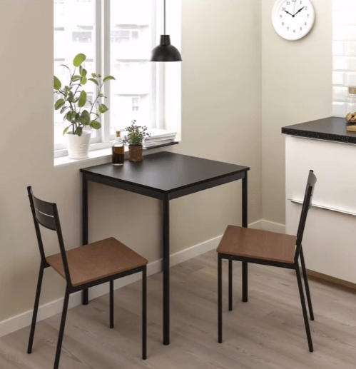 Стул Сандсберг цвет черный/коричневая морилка