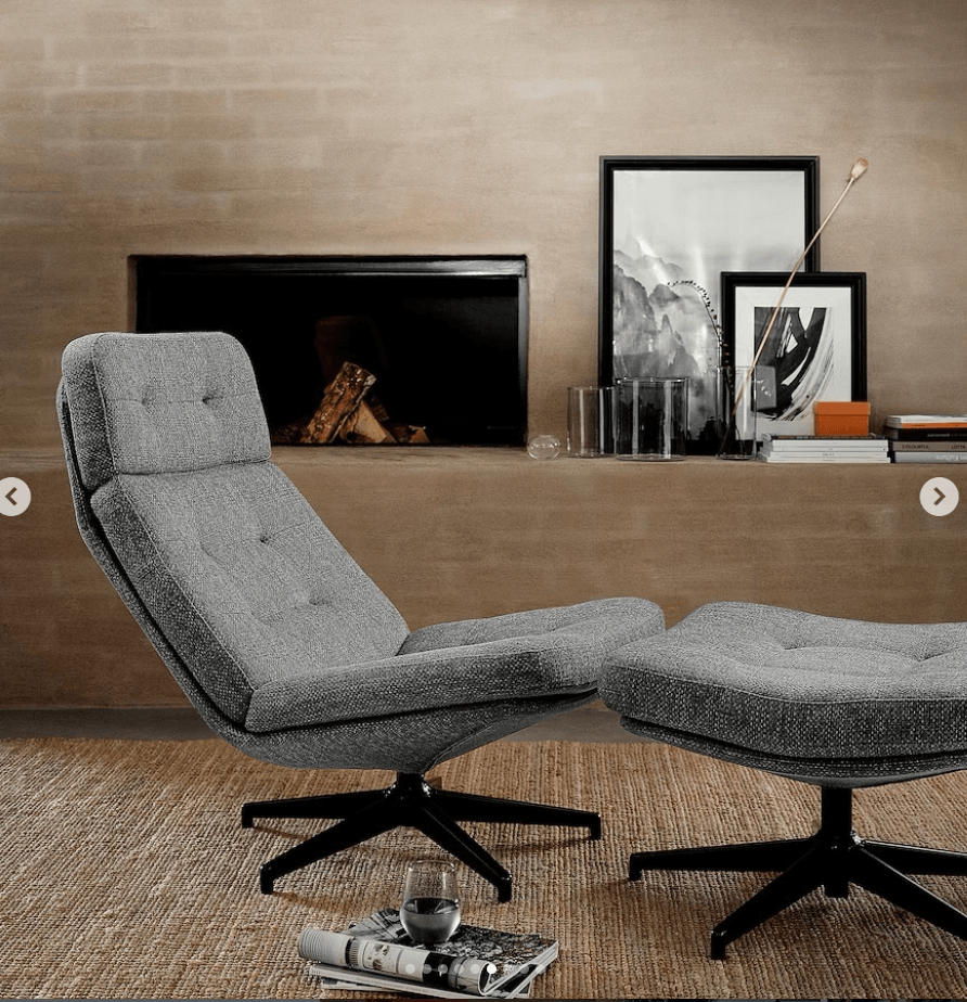 Табурета для ног ХАВБЕРГ цвет серый