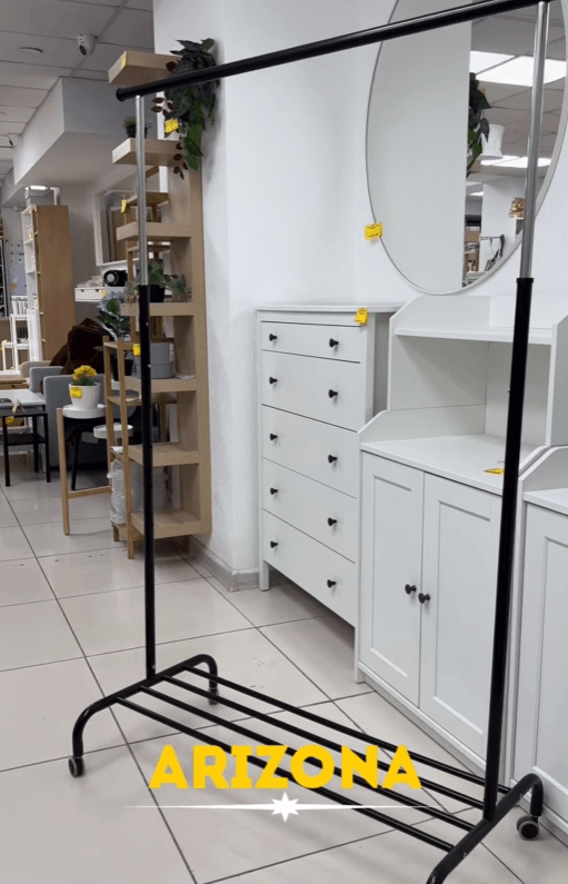 Напольная вешалка Ригга цвет черный