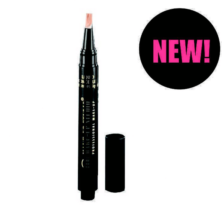 Жидкий консилер в форме "пера" удобен и экономичен в использовании. В наличии 2 тона.