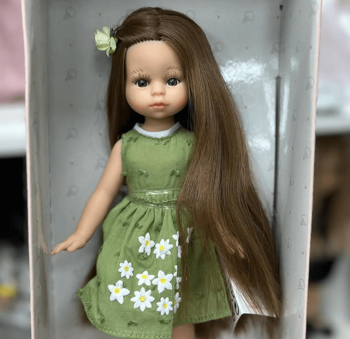 Очаровательная малышка Кукла рапунзель с длинными волосами