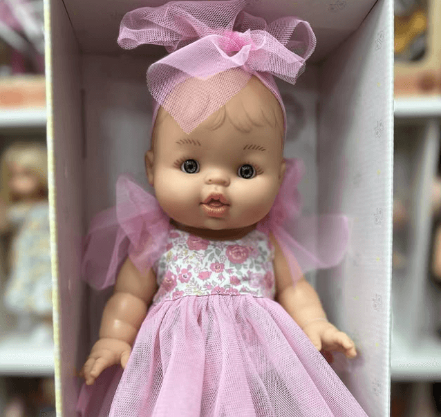 Пупс Хороший подарок В розовом платье Элитные куколки из Испании