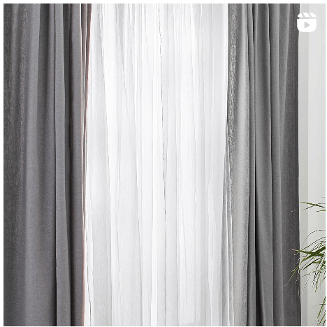 Гардины из хлопка Сильверлен цвет серый