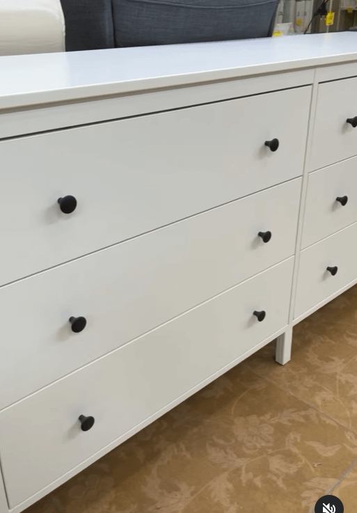 Широкий комод Коппанг цвет белый