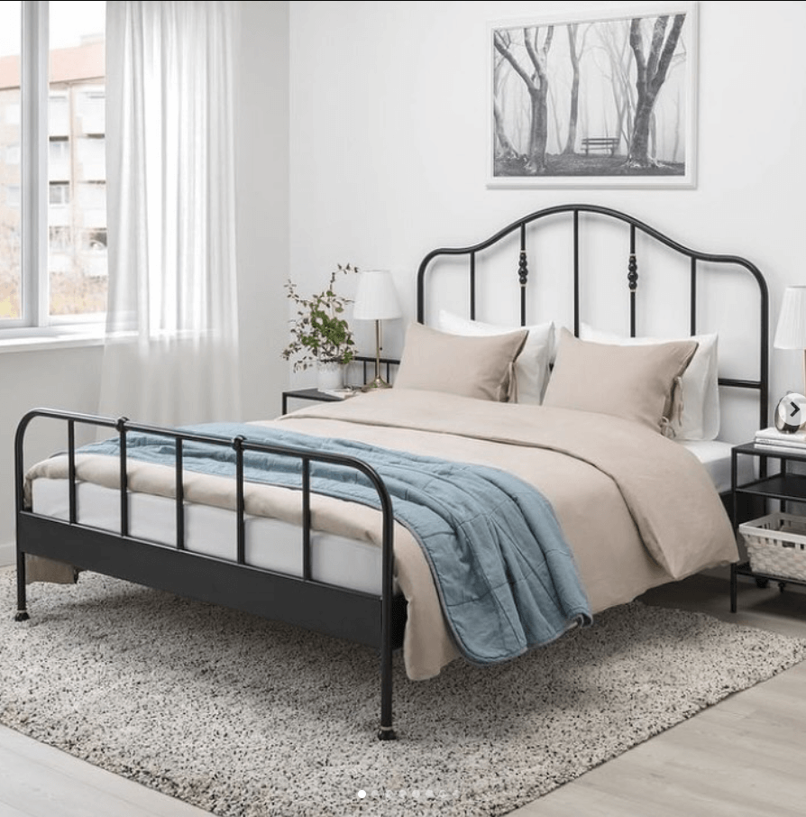 Каркас кровати САГСТУА цвет черный 160*200 см