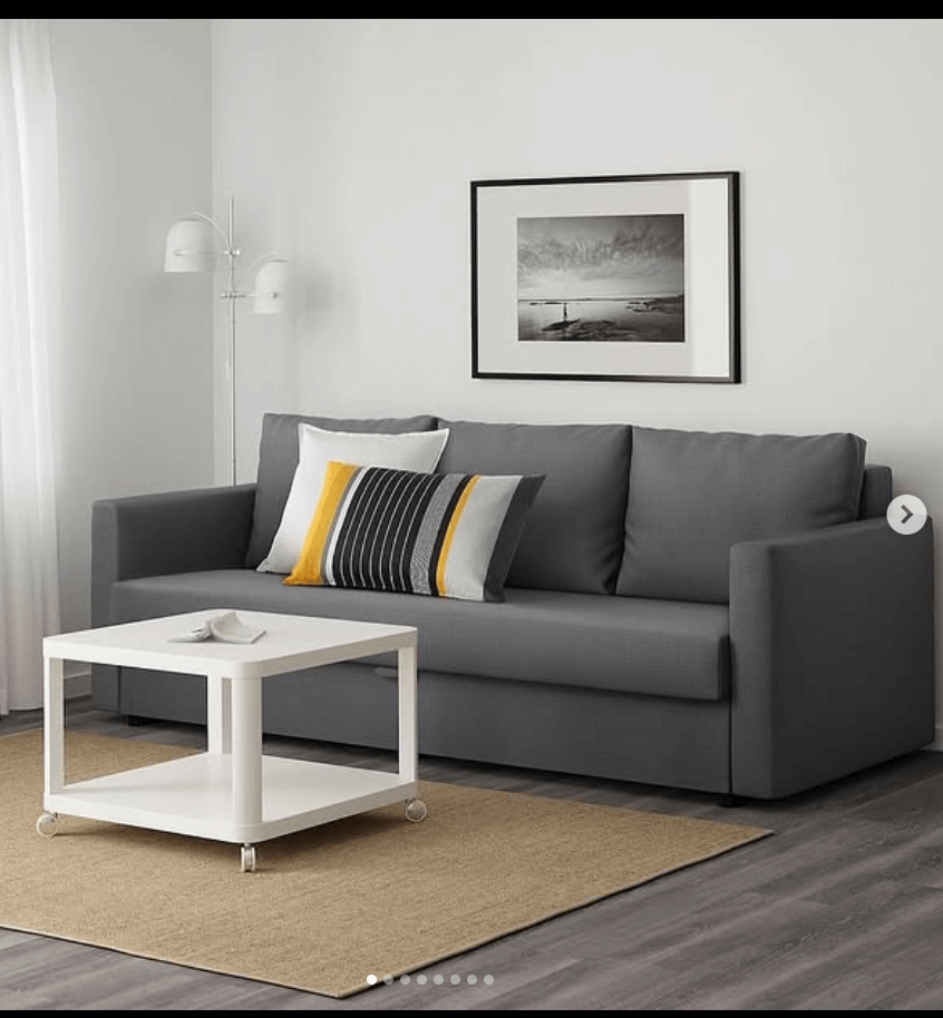 Диван-кровать Фрихетэн 3-местный цвет серый