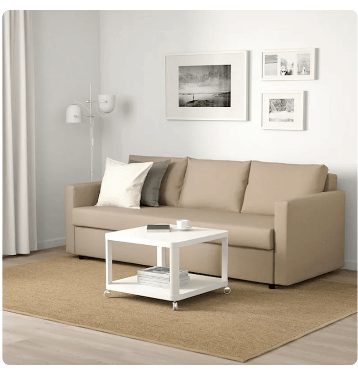 Диван-кровать Фрихетэн 3-местный цвет бежевый