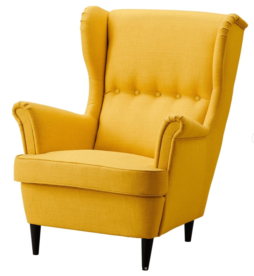 Кресло Страндмон цвет желтый