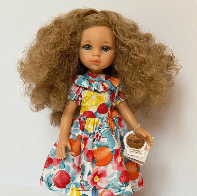 Кукла с пышными кудрявыми волосами Элитные куколки от лучших испанских мастеров 🍭Размер: 32 см 🍭Имеет легкий аромат ванили