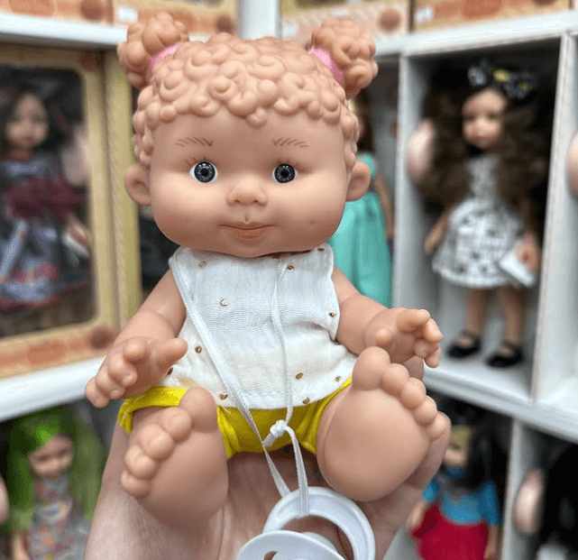 ✨26 см  Пупс с кудрявыми волосами ручная работа   Каждая кукла хранит в себе тепло рук мастера.