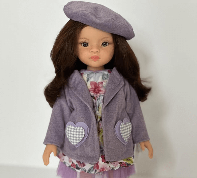 Кукла с береткой в милом платье Самые красивые испанские куколки🍭Размер: 32 см 🍭Имеет легкий аромат ванили