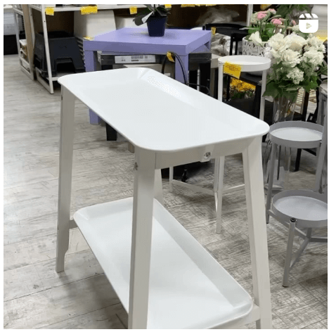 Подставка для растений Альпвиде цвет белый