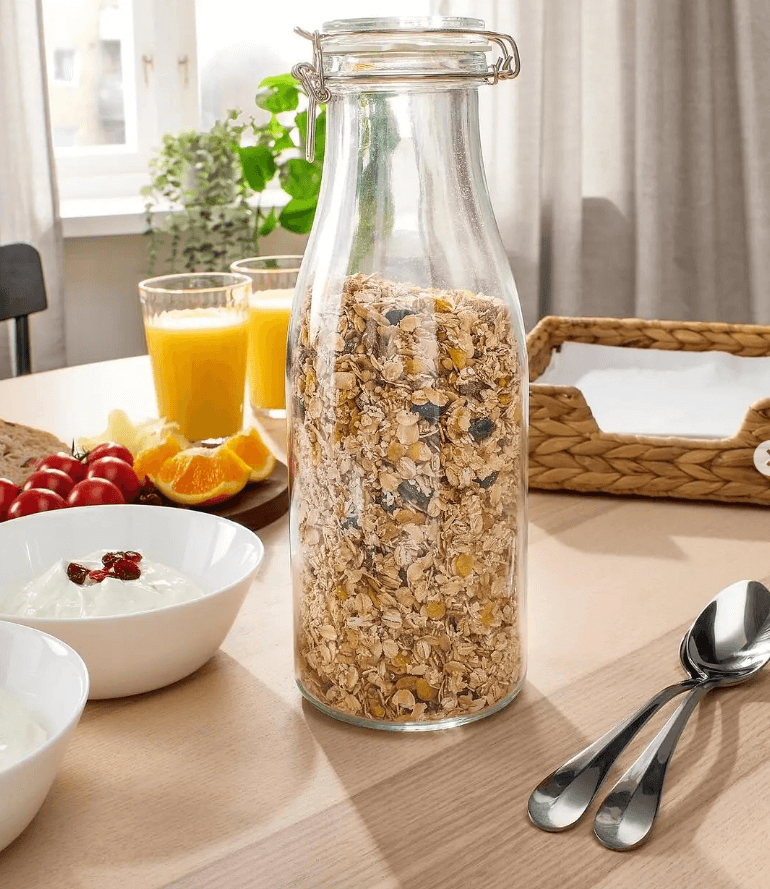 Банка с крышкой в форме бутылки Коркен