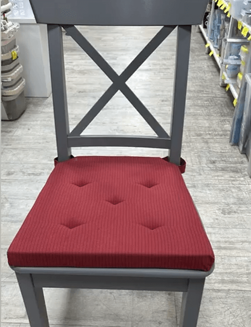 Подушка на стул Юстина цвет красный