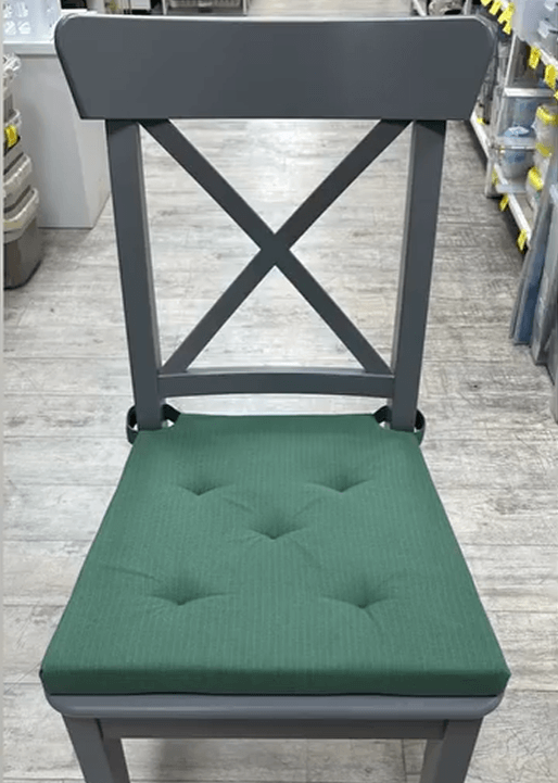 Подушка на стул Юстина цвет зеленый