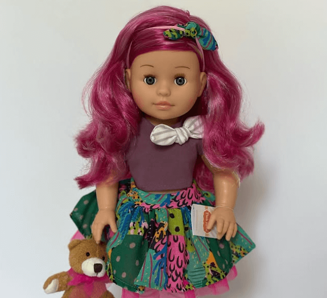 Кукла с малиновыми волосами Красавица из новой коллекции🍭Размер: 42 см 🍭Вкусно пахнет ванилькой