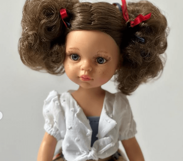 Кукла с веснушками Кудряшка 🍭Размер: 32 см 🍭Имеет легкий аромат ванили