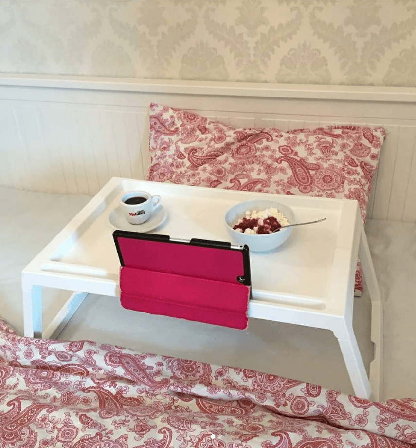 Поднос на ножках КЛИПСК цвет белый