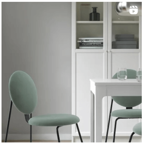 Мягкий стул Манхульт цвет мятный