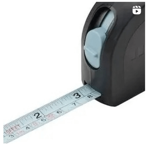 Компактная рулетка Trixig 3 метра цвет черная\голубая