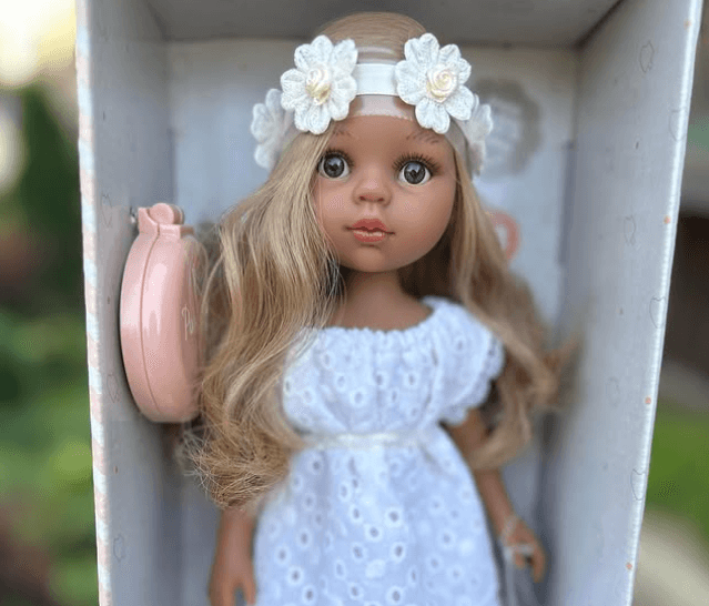 Куколка с шикарными волосами  🍫🍭Размер: 32 см 🍭Имеет легкий аромат ванили