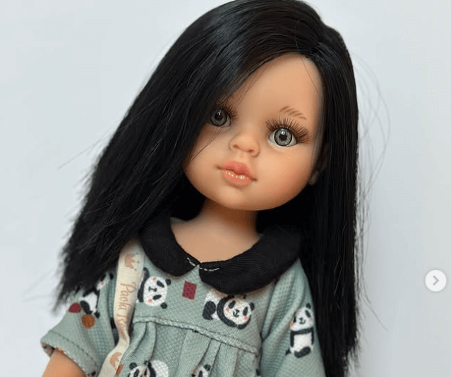 Куколка в одежде панда принт🍭Размер: 32 см 🍭Имеет легкий аромат ванили