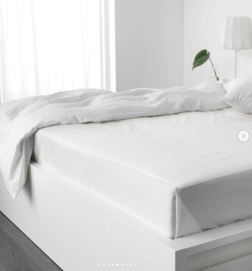 Простыня Наттэсмин натяжная 140х200см цвет белый