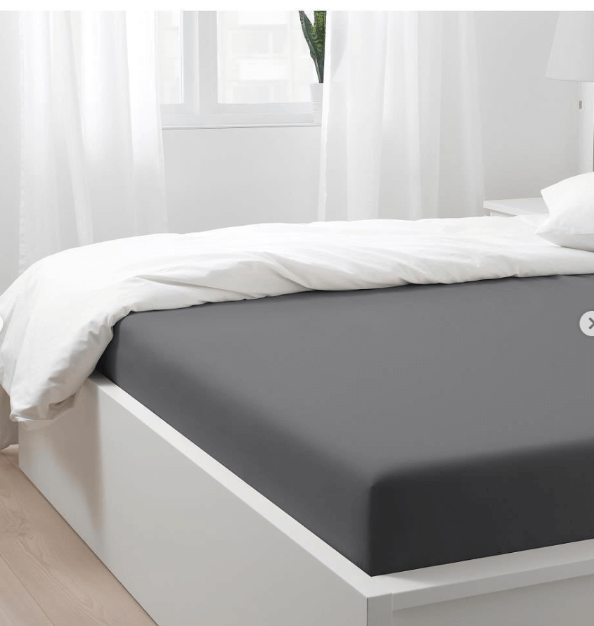 Простыня Наттэсмин натяжная 80х200см цвет темно-серый