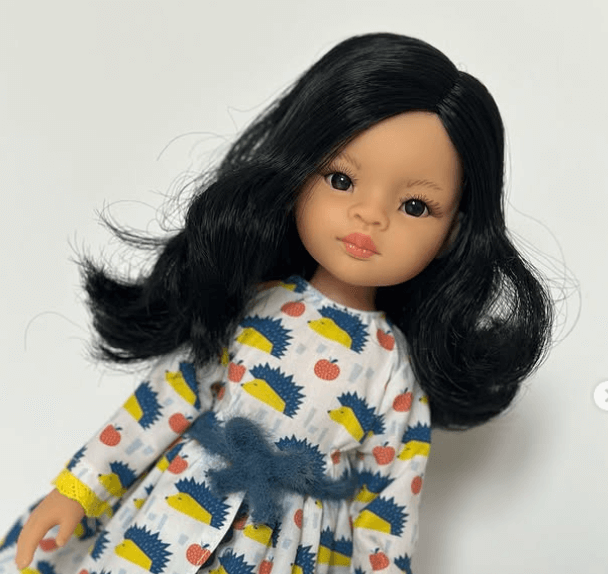 Куколка с пышными волосами 🍭Вкусно пахнет ванилькой. 🍭Размер: 34 см.