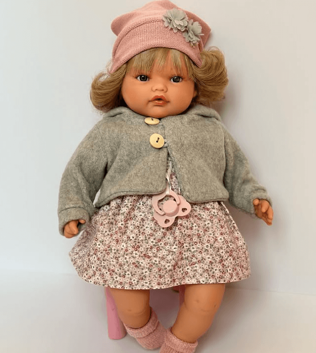 Нежная девчушка при нажатии на животик плачет.✨Размер: 42 см ✨Без запаха ✨Тельце мягконабивное.