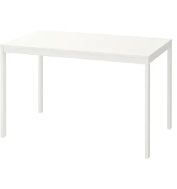 Раздвижной стол ВАНГСТА белый 120/180x75 см