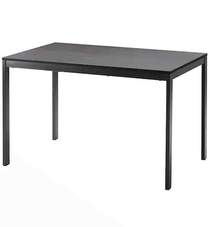 Раздвижной стол ВАНГСТА черный 120/180x75 см