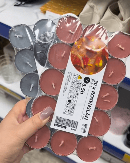 Набор арома свеч 30 шт