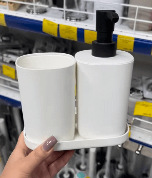 Набор для ванной цвет белый