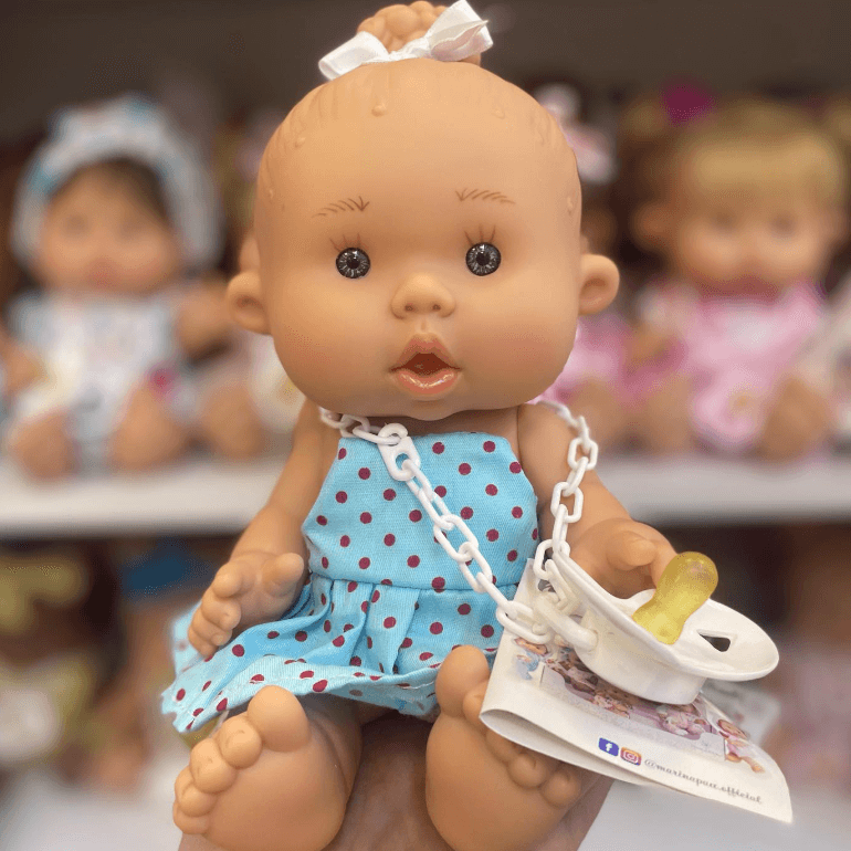 ✨21 см Пупс с вопросительным вырожением лица милый ❤️Испания❤️