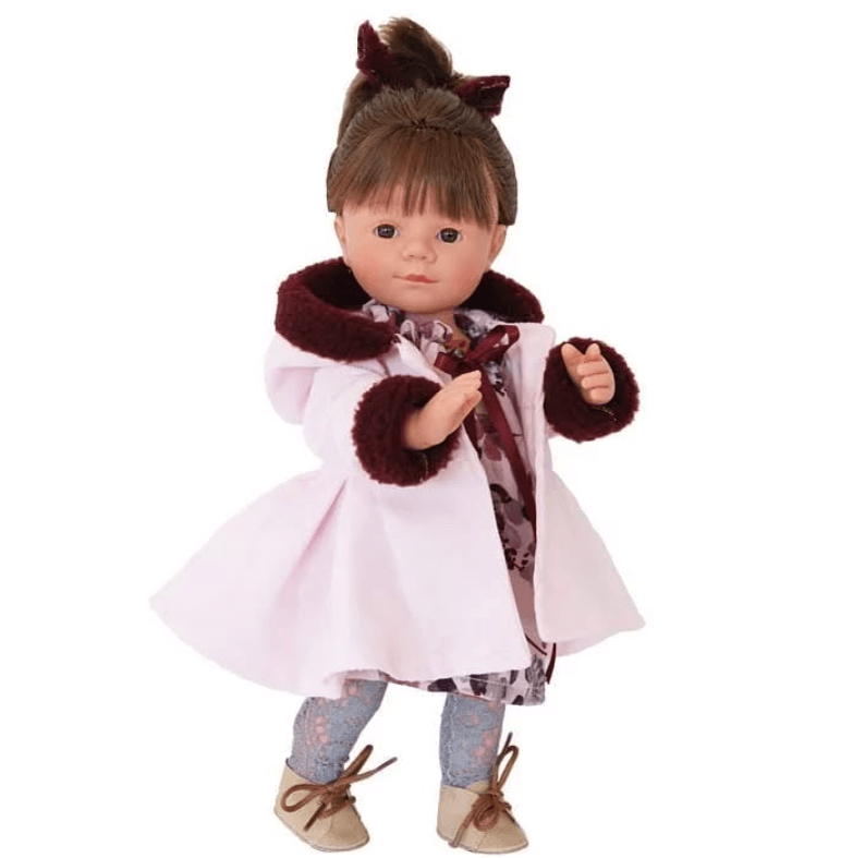 Милая девчушка с закушенной губкой❤.💞Все куклы изготавливаются по уникальным пресс-формам с применением ручного труда на заводе в Испании.